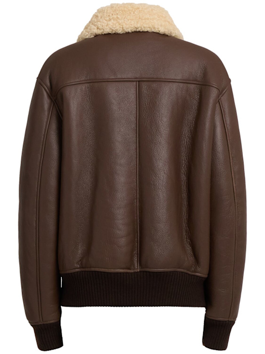 Tonywack: Jacke aus Leder und Shearling
