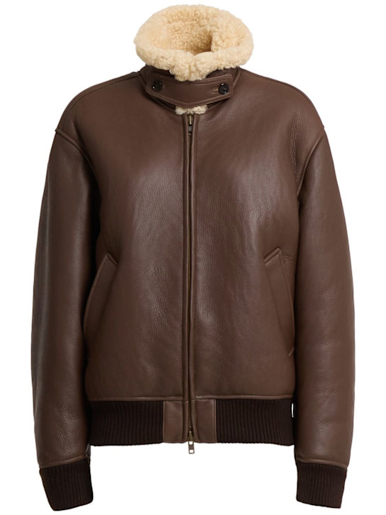 Tonywack: Jacke aus Leder und Shearling