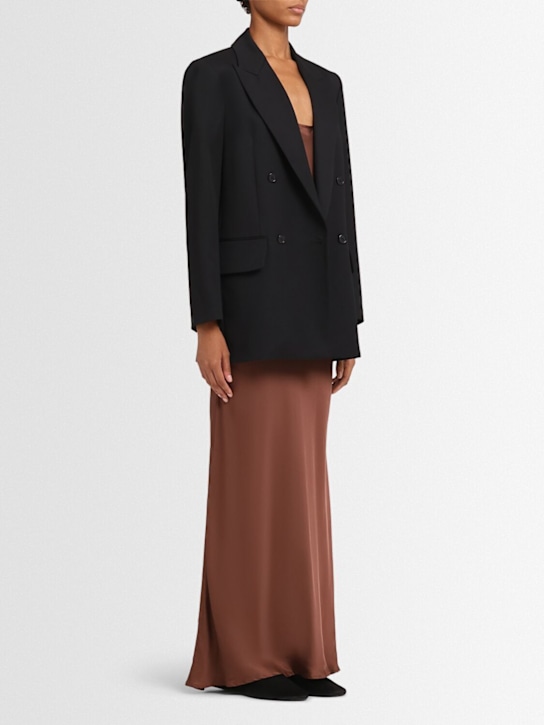 Annagreta: Nora double breasted wool twill blazer