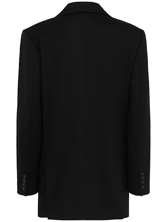Annagreta: Nora double breasted wool twill blazer