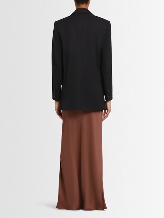 Annagreta: Nora double breasted wool twill blazer