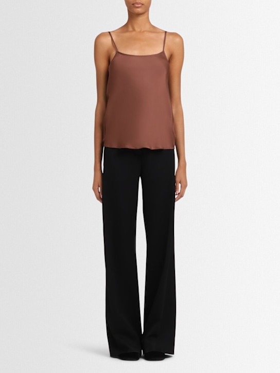 Annagreta - Pantaloni gamba dritta Malika in twill di lana