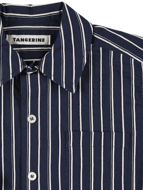 TANGERINE: Cotton blend shirt