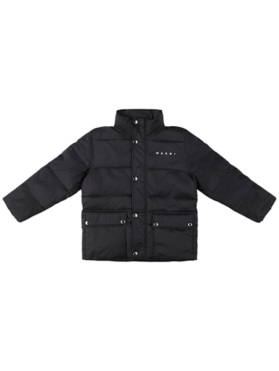 Marni Junior: Piumino in nylon con cappuccio