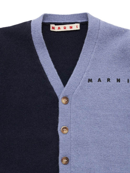 Marni Junior - Cardigan in maglia di misto lana