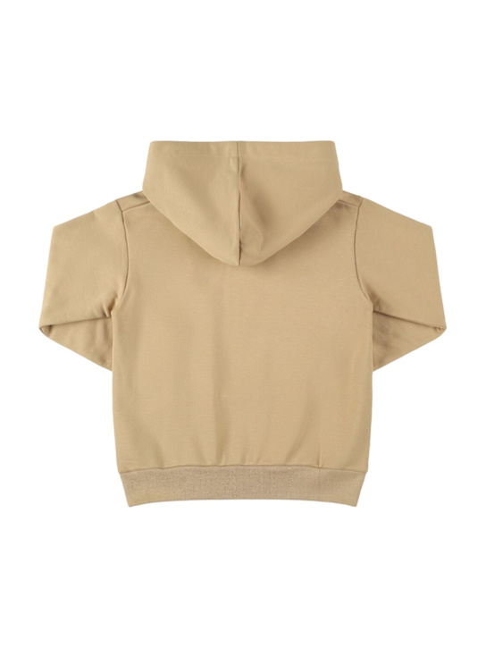Marni Junior: Felpa in cotone con logo e cappuccio