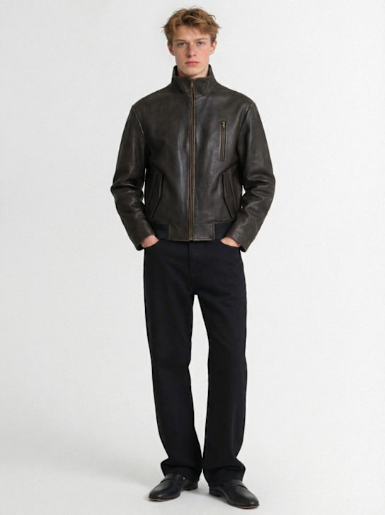 The Row: Akia leather jacket