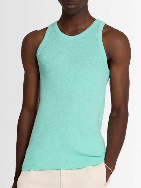 Auralee: Tank top de algodón orgánico
