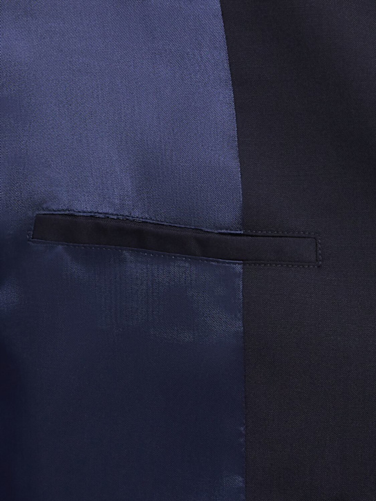 THE CORE: Double breasted wool twill blazer