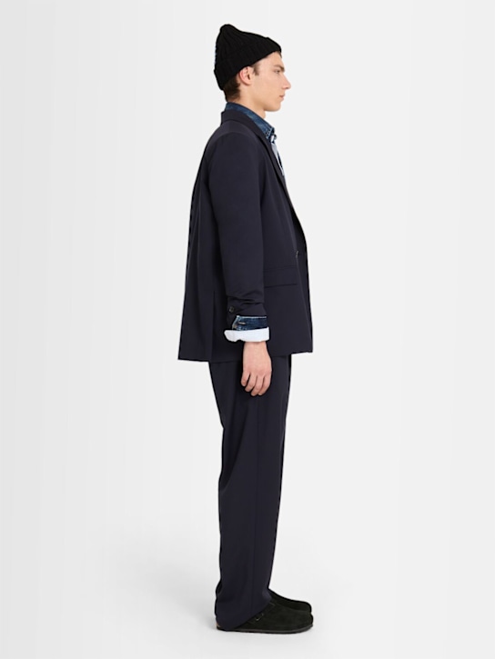 THE CORE: Double breasted wool twill blazer