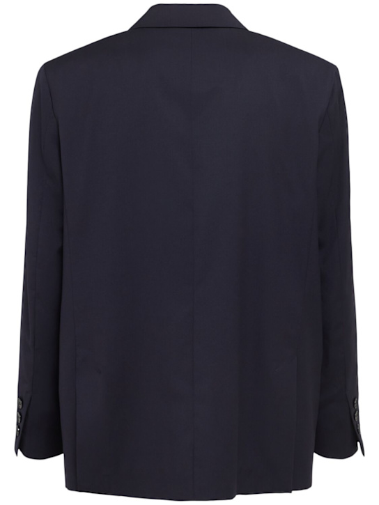 THE CORE: Double breasted wool twill blazer