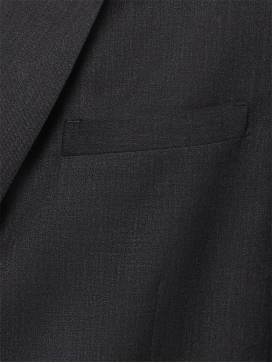 THE CORE: Double breasted wool twill blazer