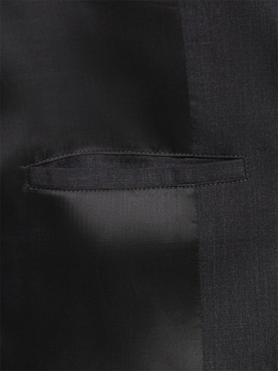 THE CORE: Double breasted wool twill blazer