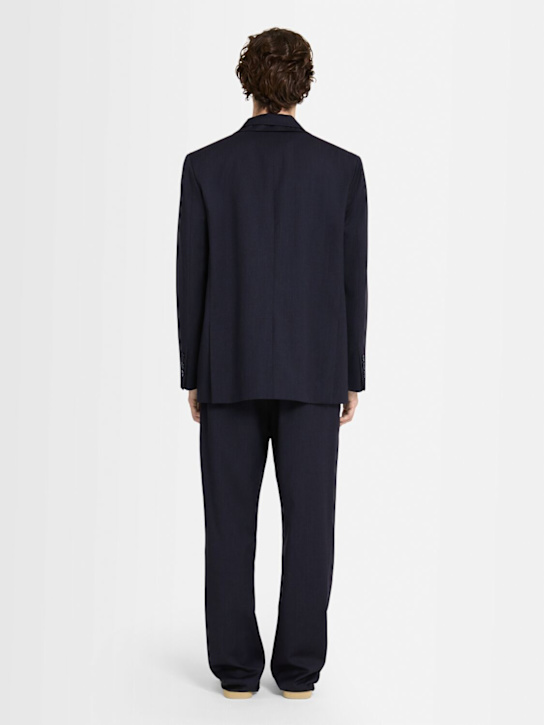 THE CORE: Single breasted wool twill blazer
