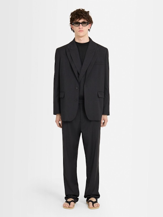 THE CORE: Single breasted wool twill blazer