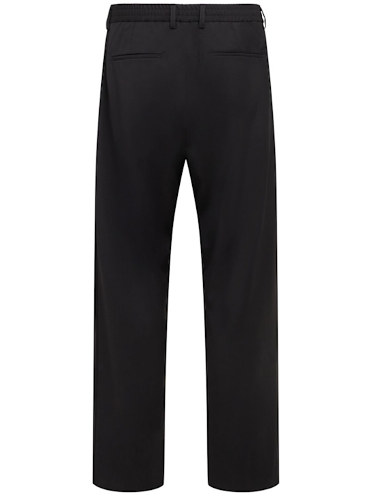 THE CORE: Pleated wool twill straight pants