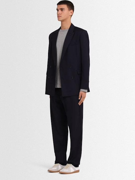 THE CORE: Wool twill chino wide pants