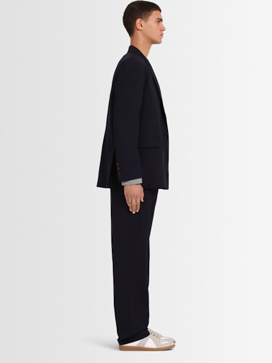 THE CORE: Wool twill chino wide pants