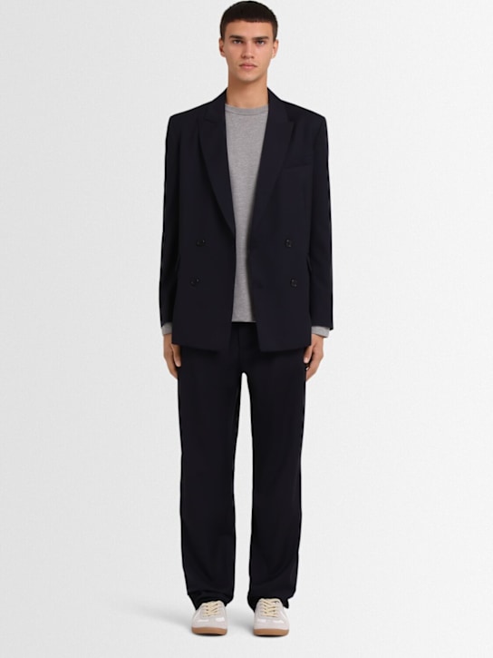 THE CORE - Wool twill chino wide pants