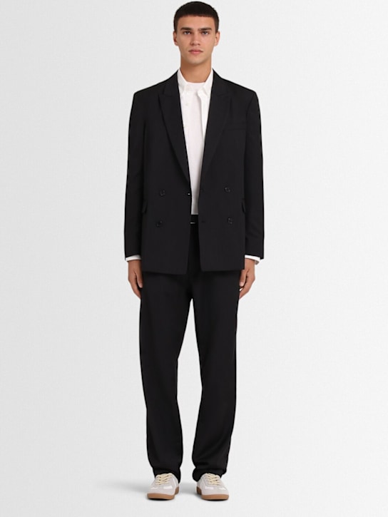 THE CORE - Wool twill chino wide pants