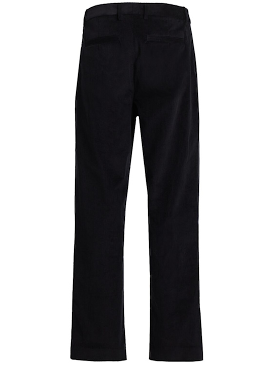 THE CORE: Straight leg cotton blend corduroy pants