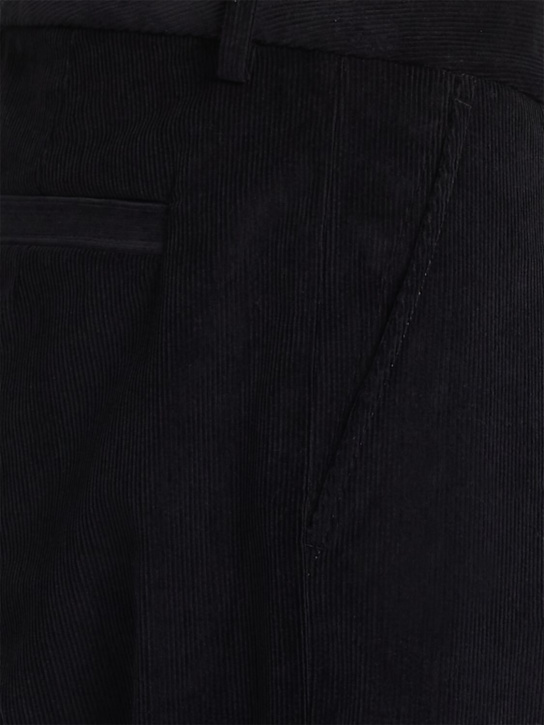 THE CORE: Straight leg cotton blend corduroy pants