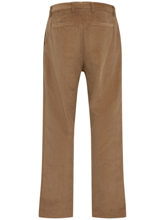 THE CORE: Straight leg cotton blend corduroy pants