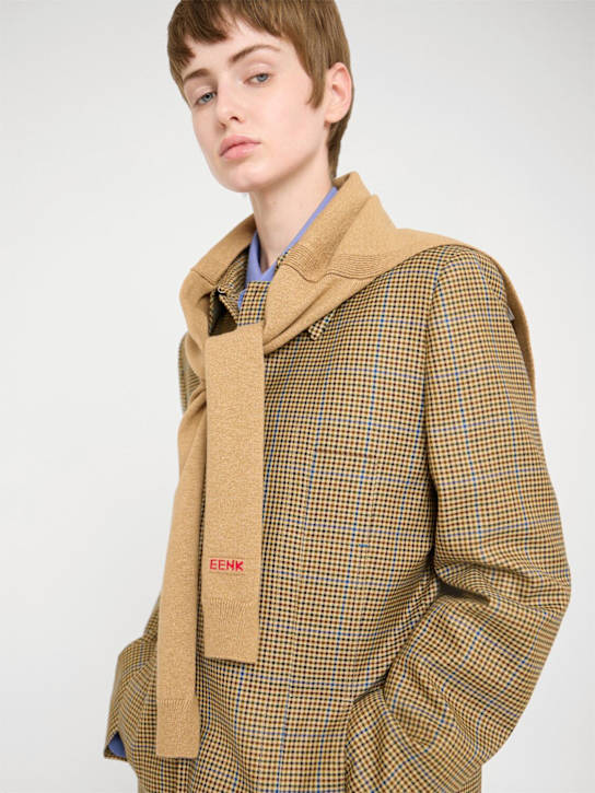 EENK - Scialle Muffler in maglia di misto lana