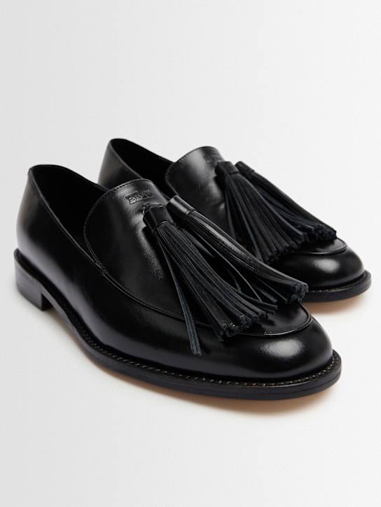 EENK: Mocasines de piel con borla 25mm