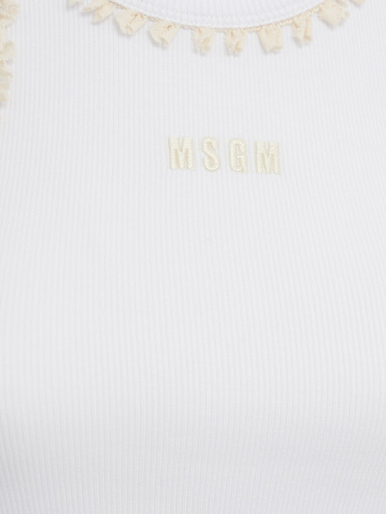 MSGM: Cotton blend tank top