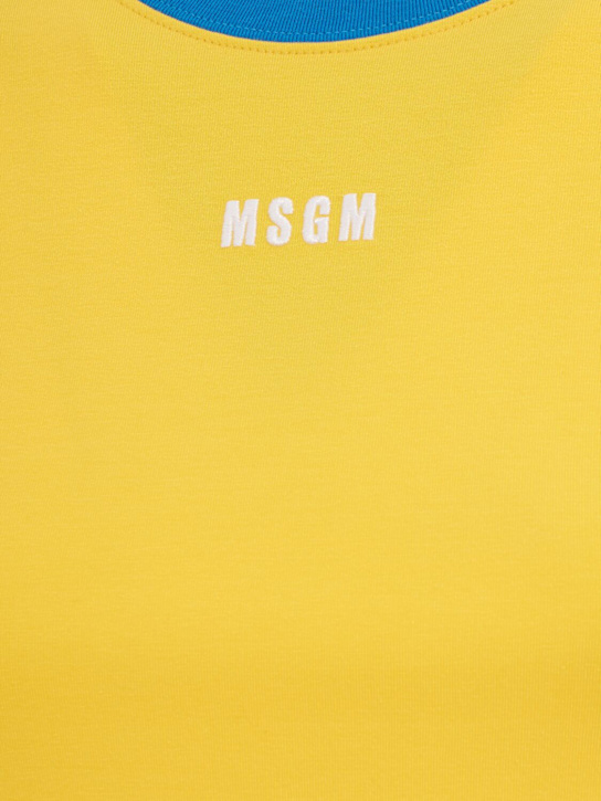MSGM: Cotton blend t-shirt
