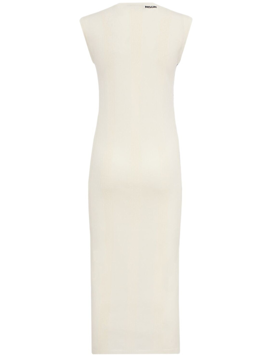 MSGM: Viscose blend midi dress