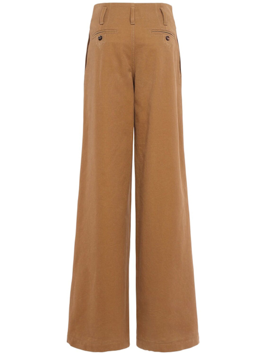 Chloé: Cotton canvas wide pants