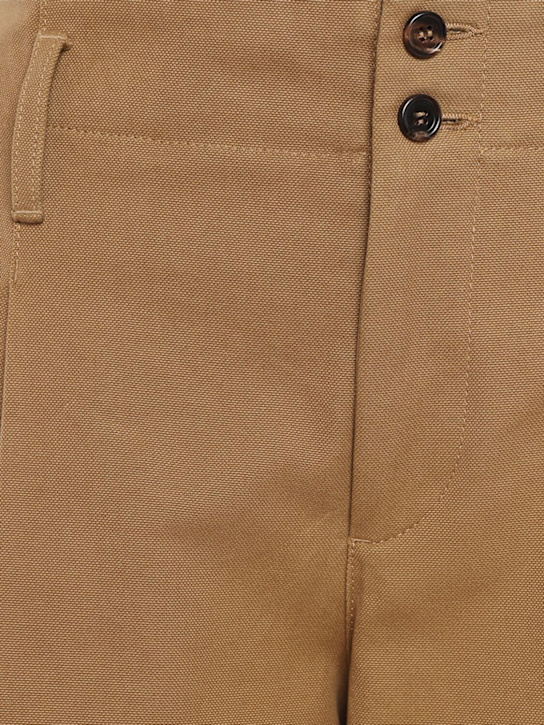 Chloé: Cotton canvas wide pants