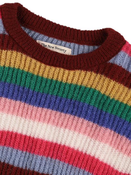 The New Society - Maglia in misto acrilico a righe