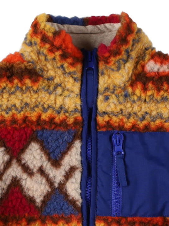 The New Society: Embroidered wool blend bomber jacket