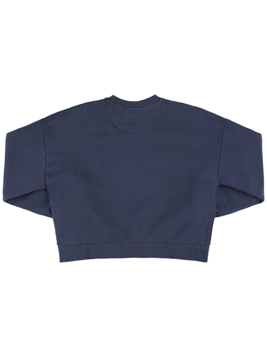 The New Society: Felpa in cotone con logo
