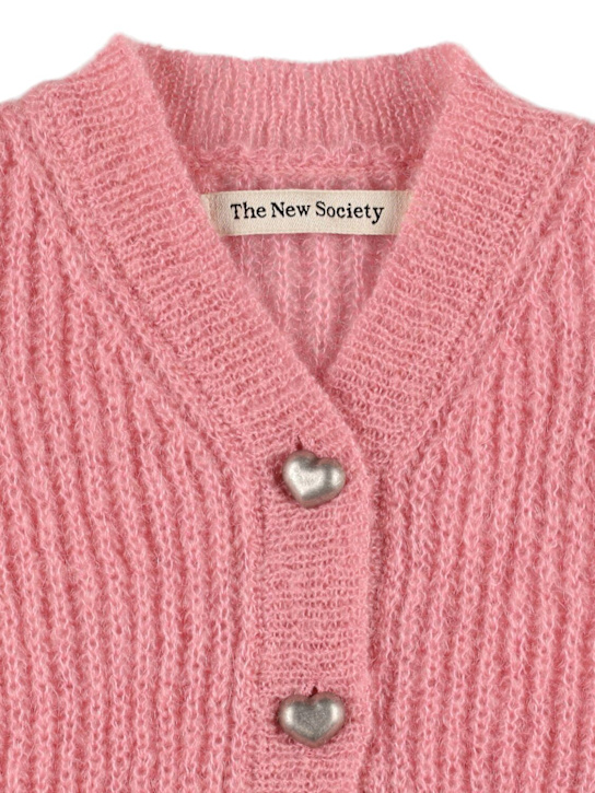 The New Society: Cardigan in maglia di misto mohair