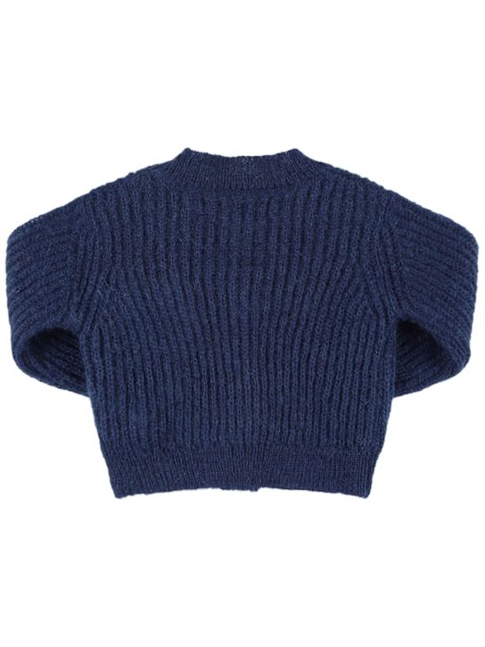 The New Society: Mohair blend knit cardigan