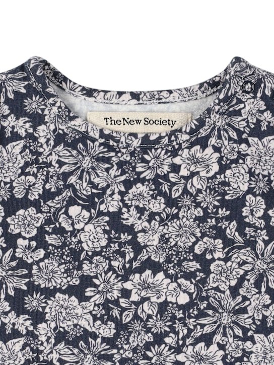 The New Society - T-shirt in misto cotone con stampa leopardata