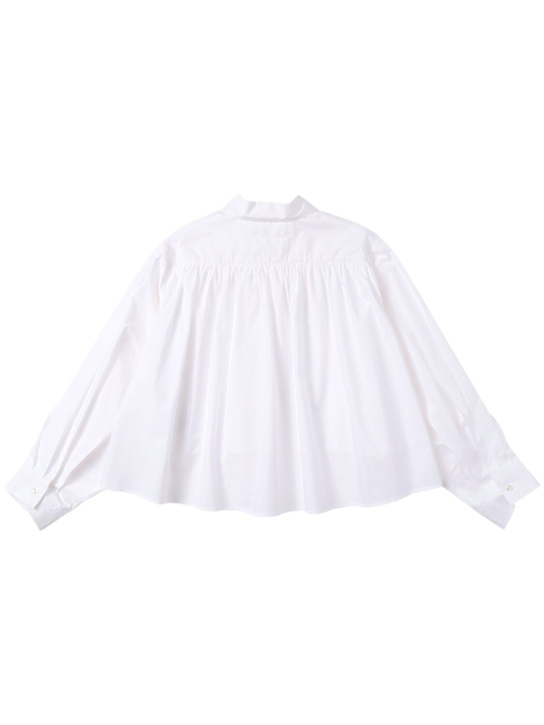 MM6 Maison Margiela: Camisa de popelina de algodón bordada