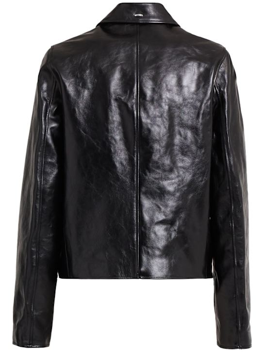Our Legacy: Veste zippée en cuir