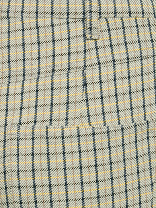EENK: Pantaloni dritti in misto lana check