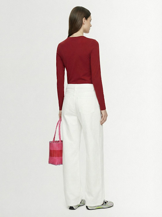 SKIMS: Stretch cotton long sleeve t-shirt