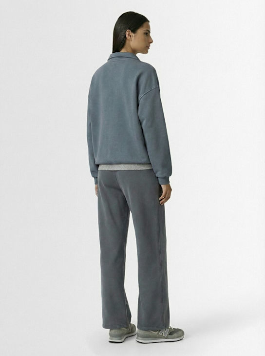 SKIMS: Cotton slouchy half-zip pullover