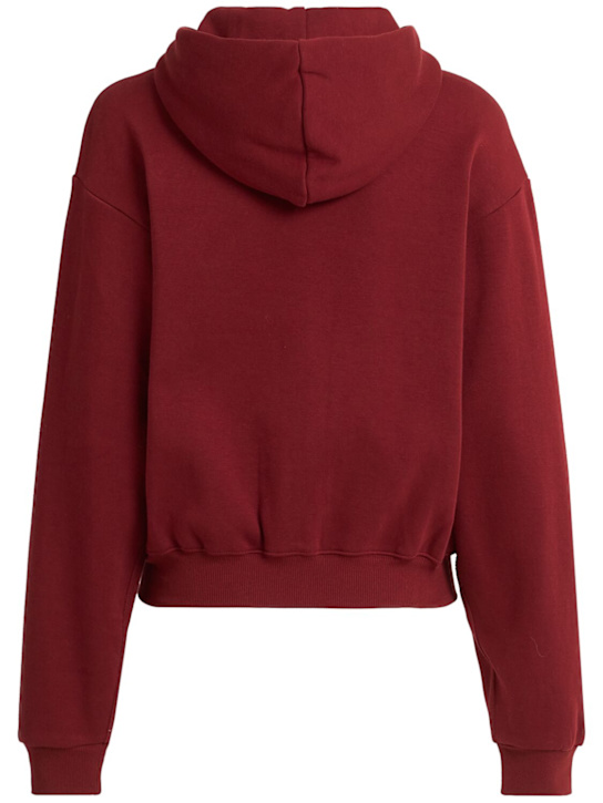 SKIMS: Cotton blend classic zip-up hoodie