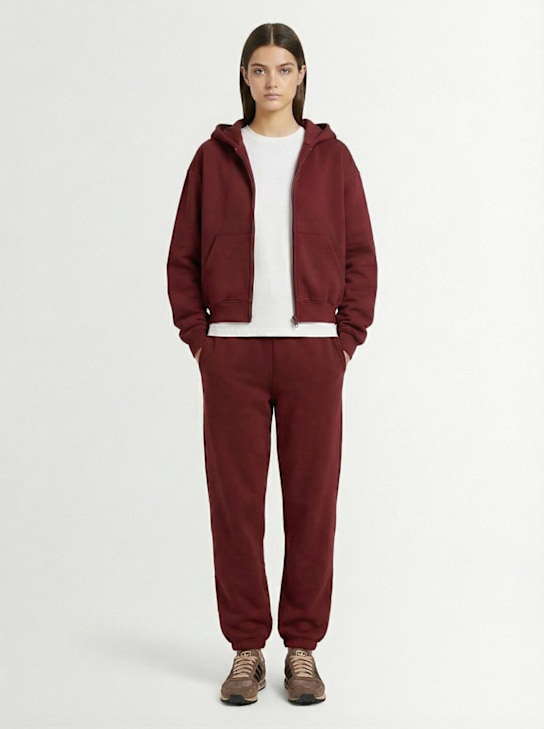 SKIMS - Cotton blend classic zip-up hoodie
