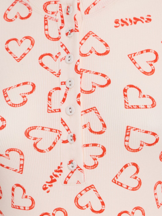 SKIMS: Printed stretch cotton pajamas