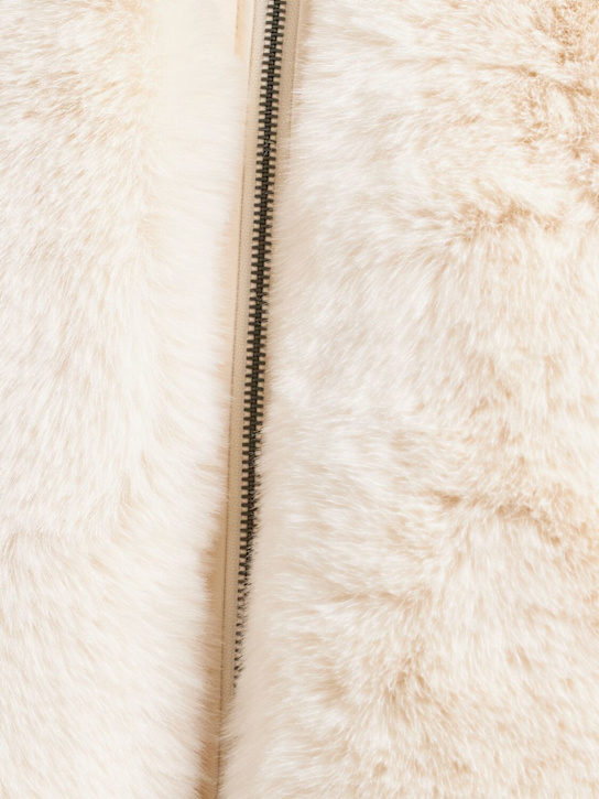 SKIMS - Cropped plush zip jacket