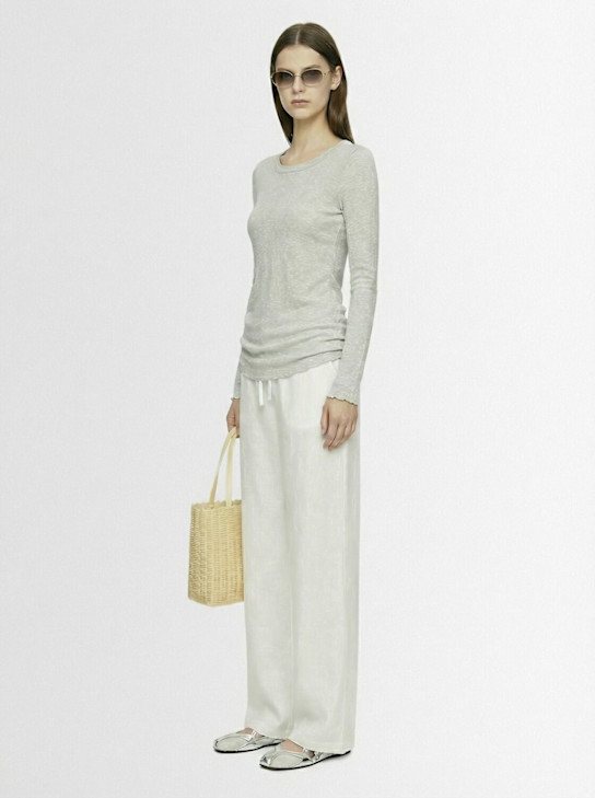 SKIMS: Cotton blend long sleeve top